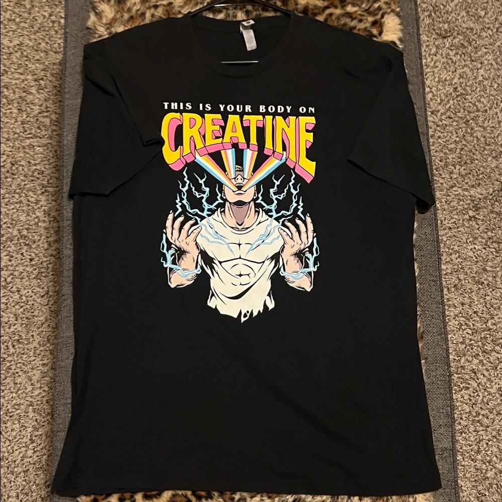 Black Graphic Tee with Bold Design